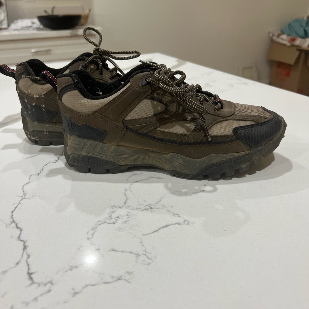 Brown and Black Hiking Shoes